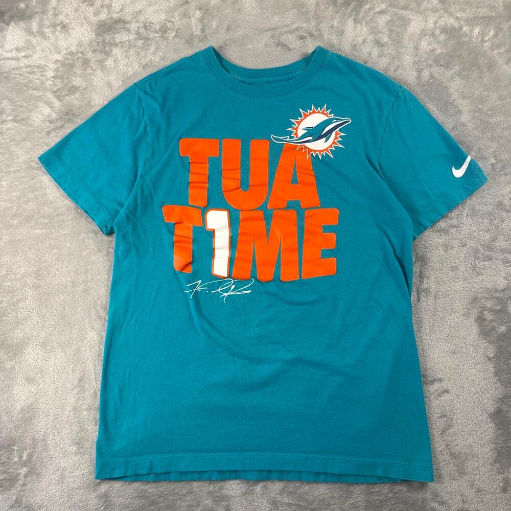 Nike Tua Tagovailoa Miami Dolphins Tua Time T Shirt womens S Teal NFL